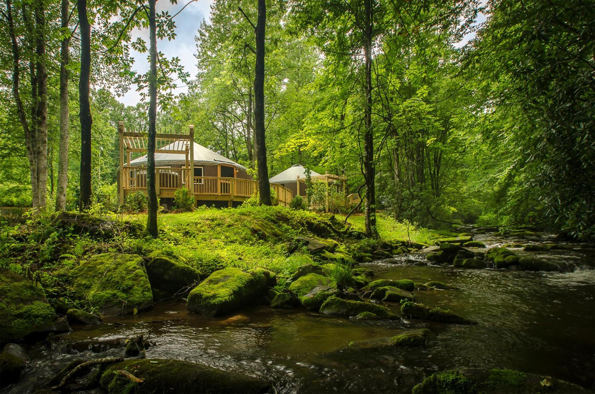 Lake Nantahala-Smoky Mountain Cabins Aquone Bagian luar foto