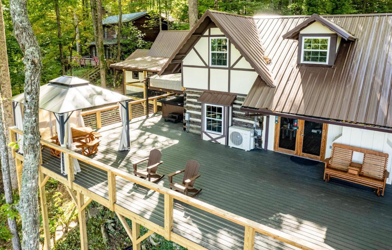 Lake Nantahala-Smoky Mountain Cabins Aquone Bagian luar foto
